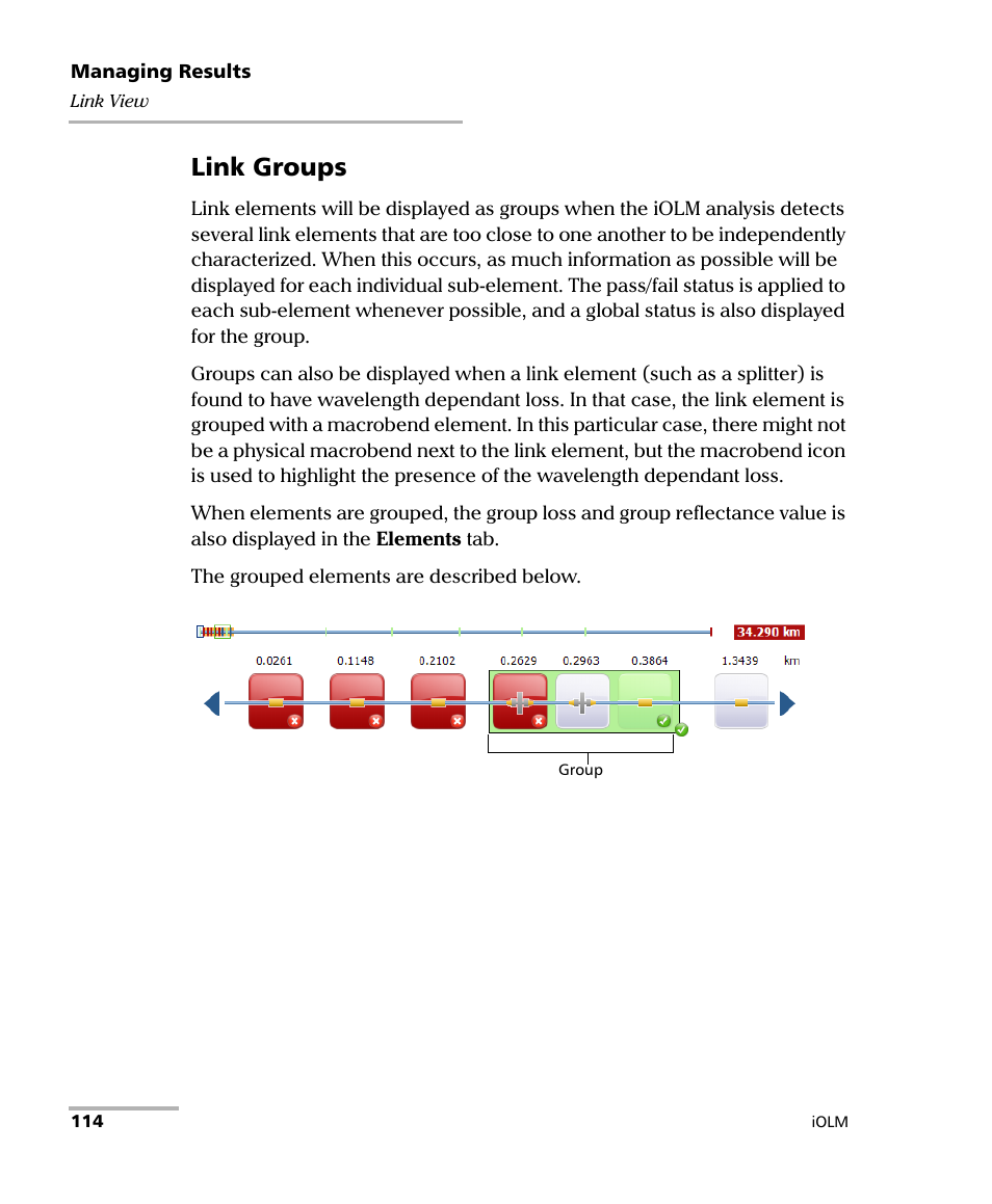 Link groups | EXFO iOLM User Manual | Page 120 / 186