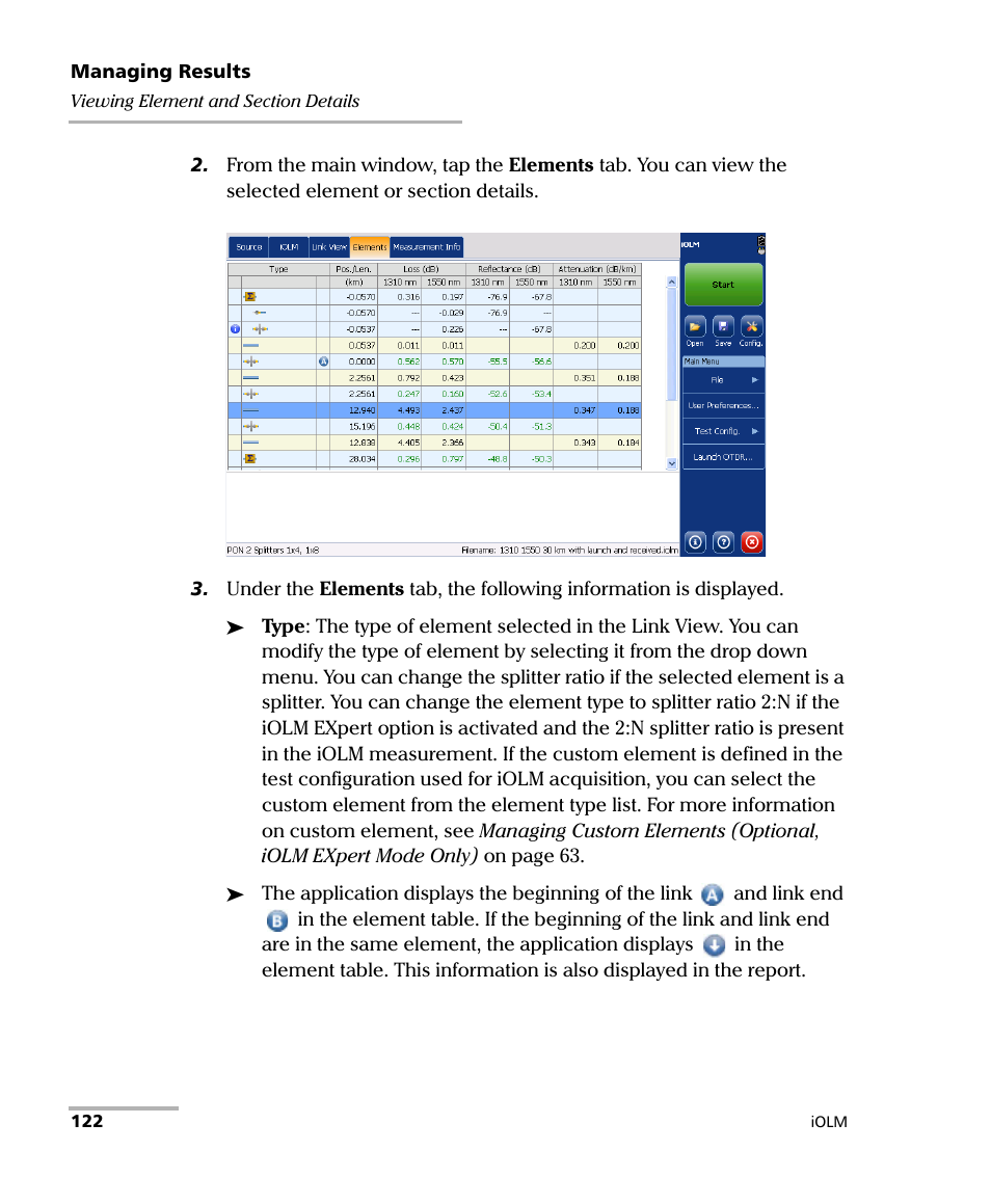 EXFO iOLM User Manual | Page 128 / 186