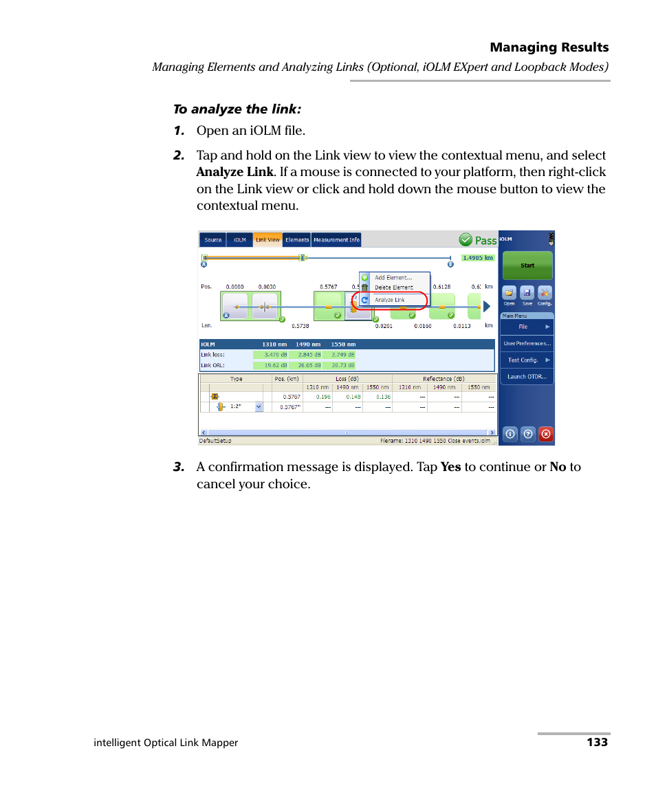 EXFO iOLM User Manual | Page 139 / 186