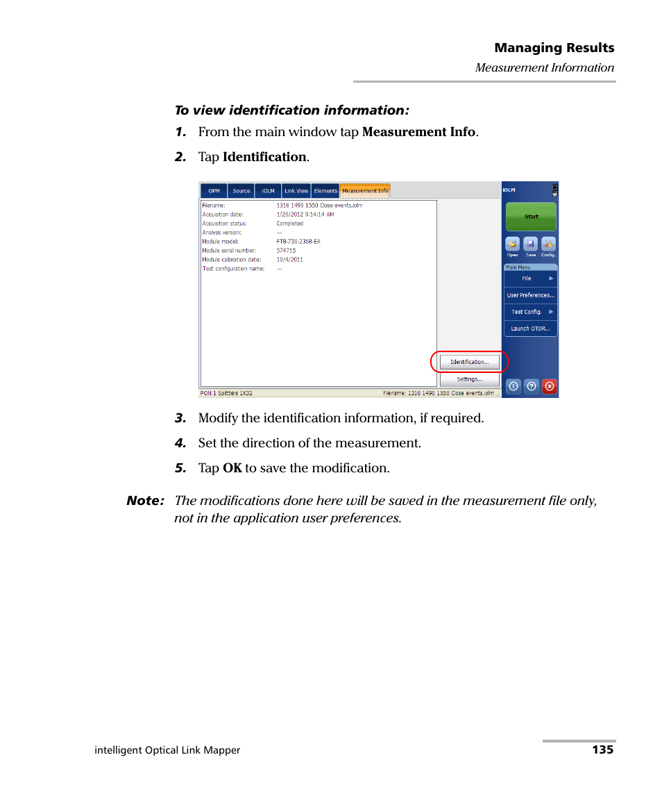 EXFO iOLM User Manual | Page 141 / 186