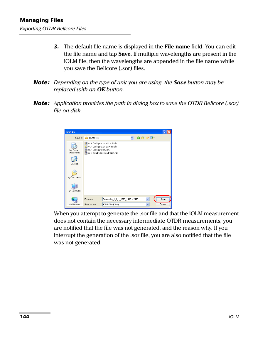 EXFO iOLM User Manual | Page 150 / 186