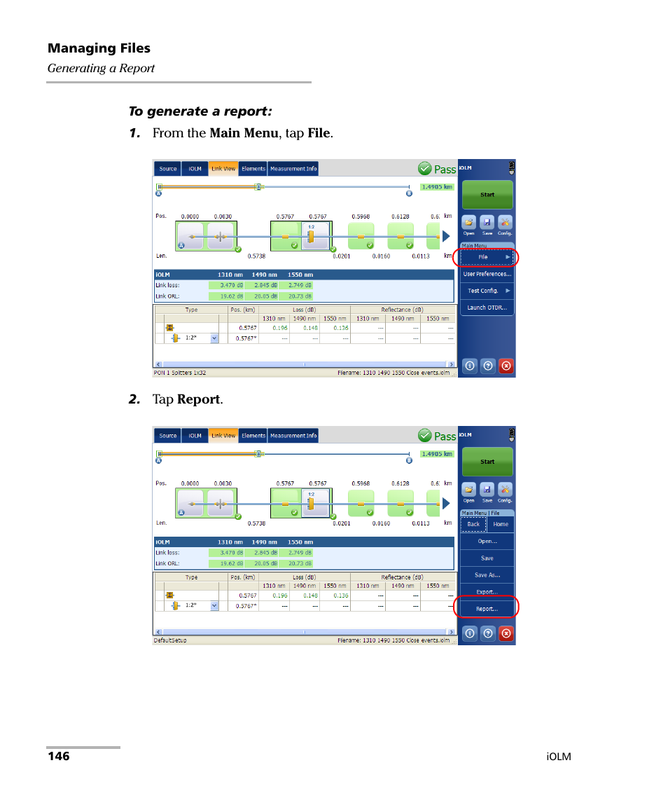 EXFO iOLM User Manual | Page 152 / 186