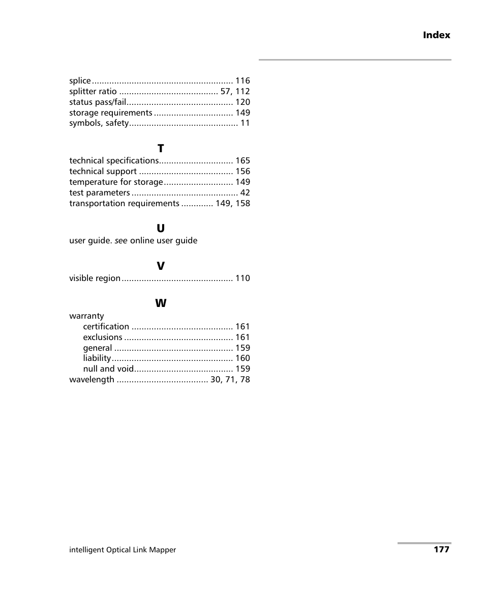 EXFO iOLM User Manual | Page 183 / 186