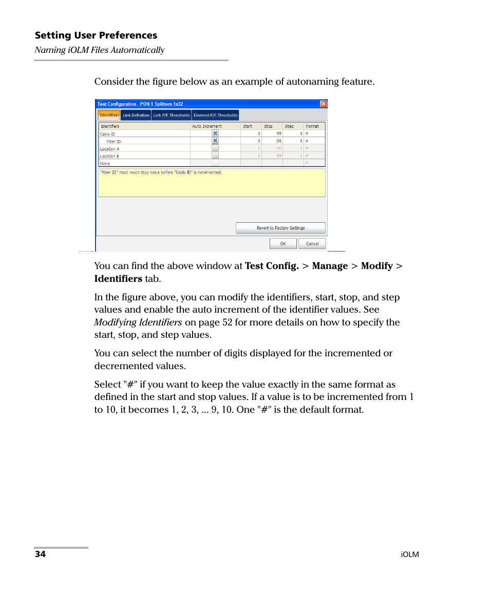 EXFO iOLM User Manual | Page 40 / 186