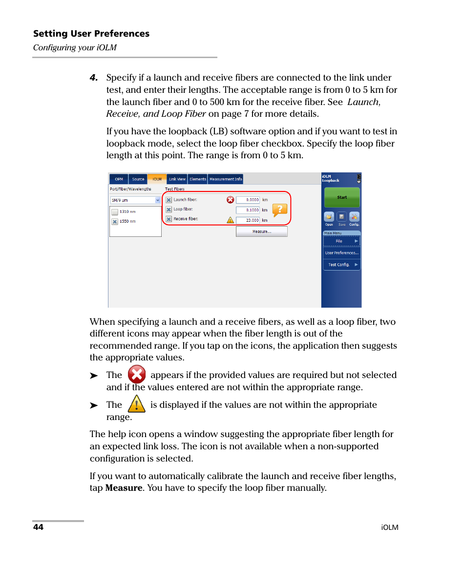 EXFO iOLM User Manual | Page 50 / 186