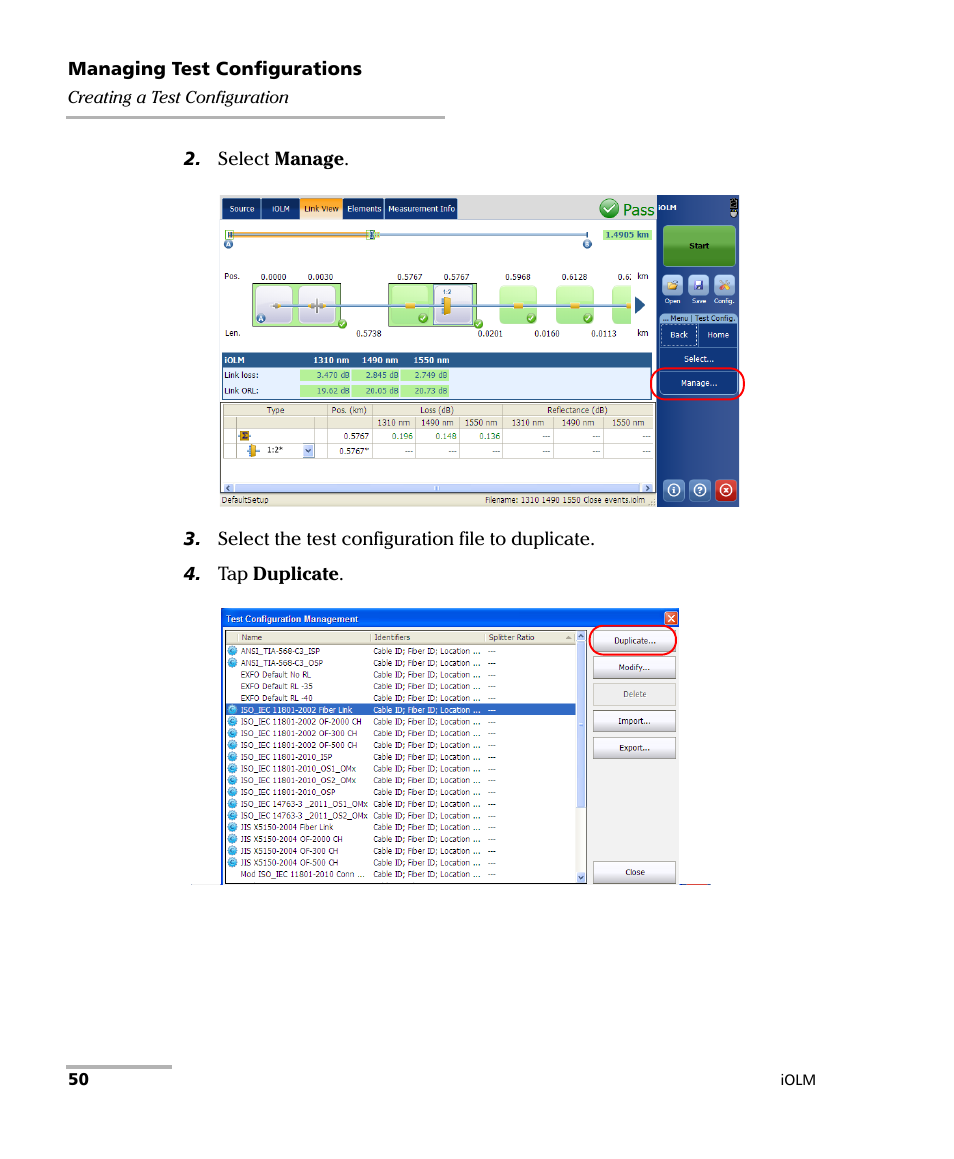 EXFO iOLM User Manual | Page 56 / 186