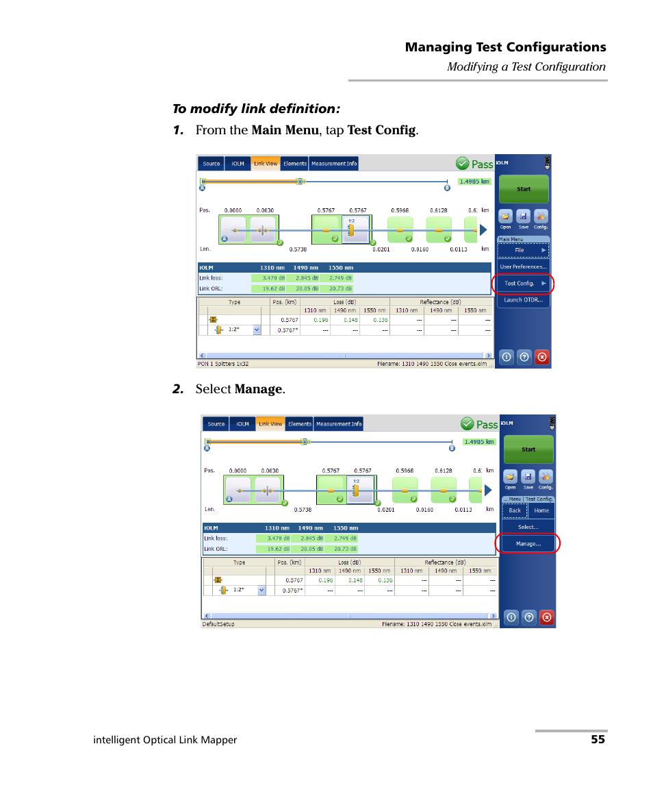 EXFO iOLM User Manual | Page 61 / 186