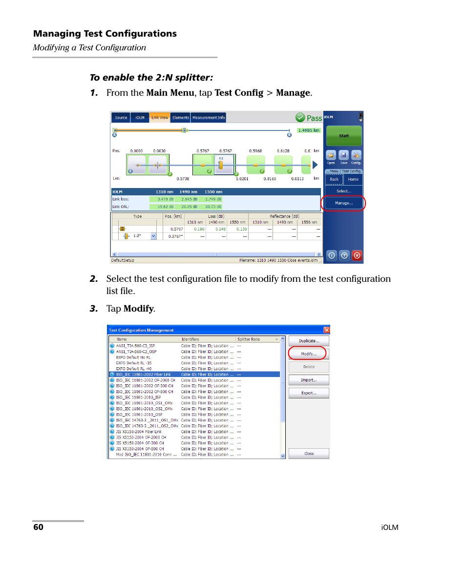 EXFO iOLM User Manual | Page 66 / 186