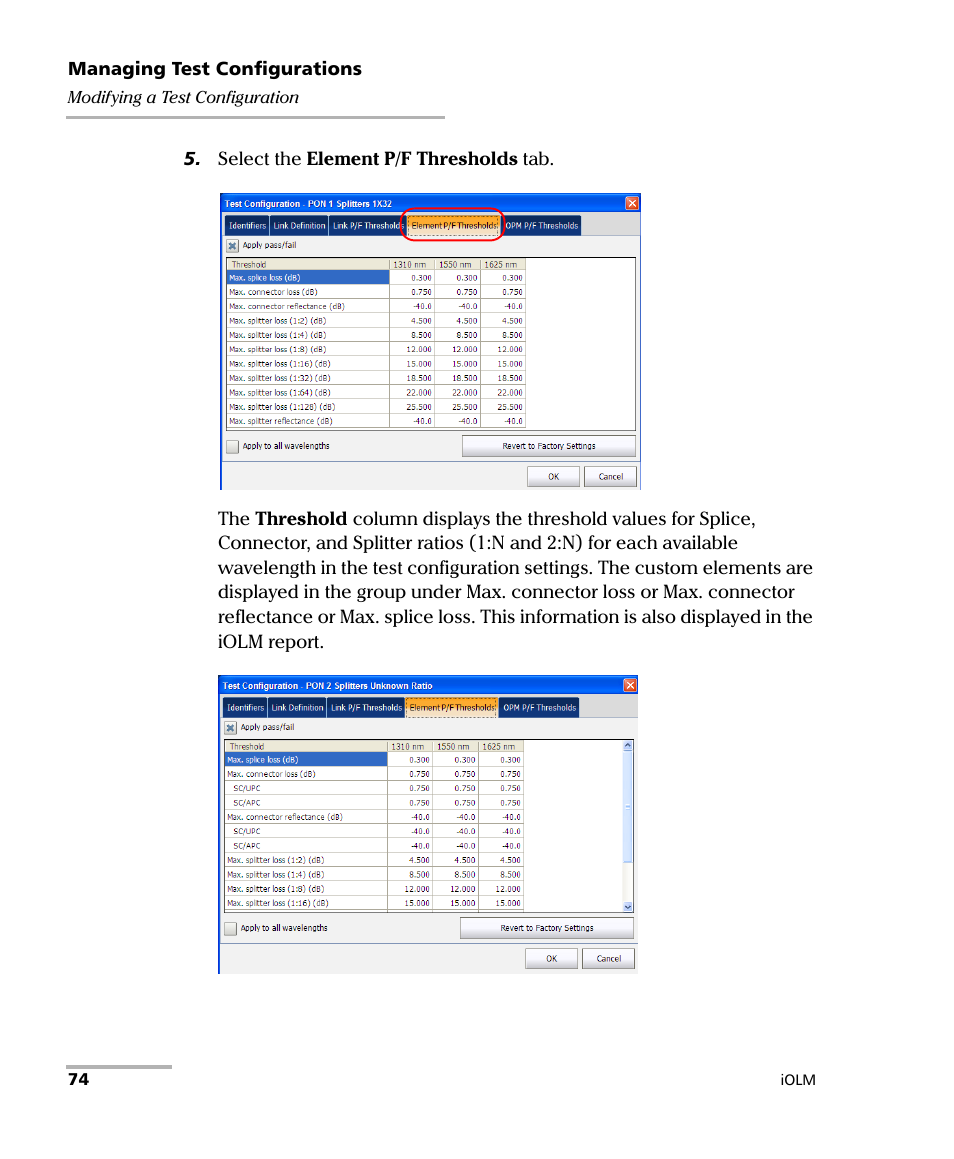 EXFO iOLM User Manual | Page 80 / 186