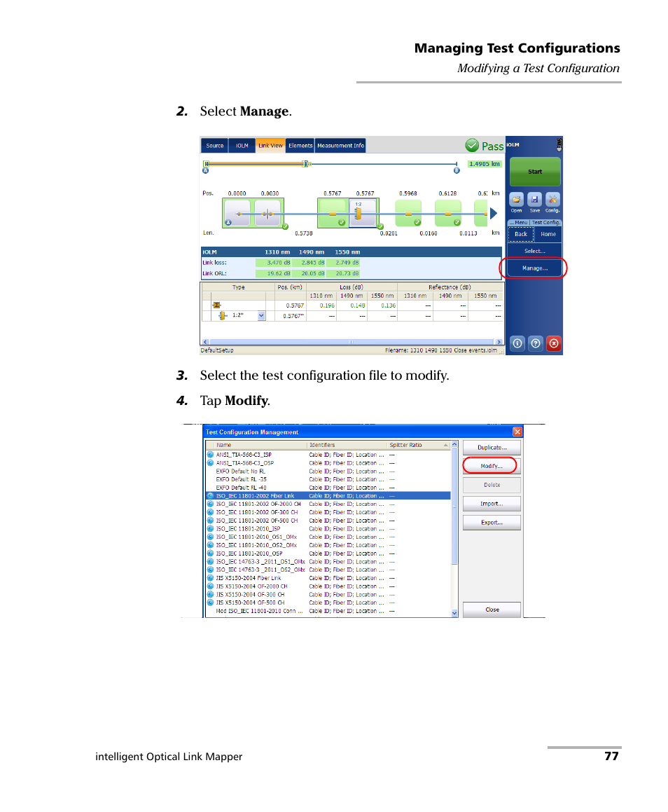 EXFO iOLM User Manual | Page 83 / 186