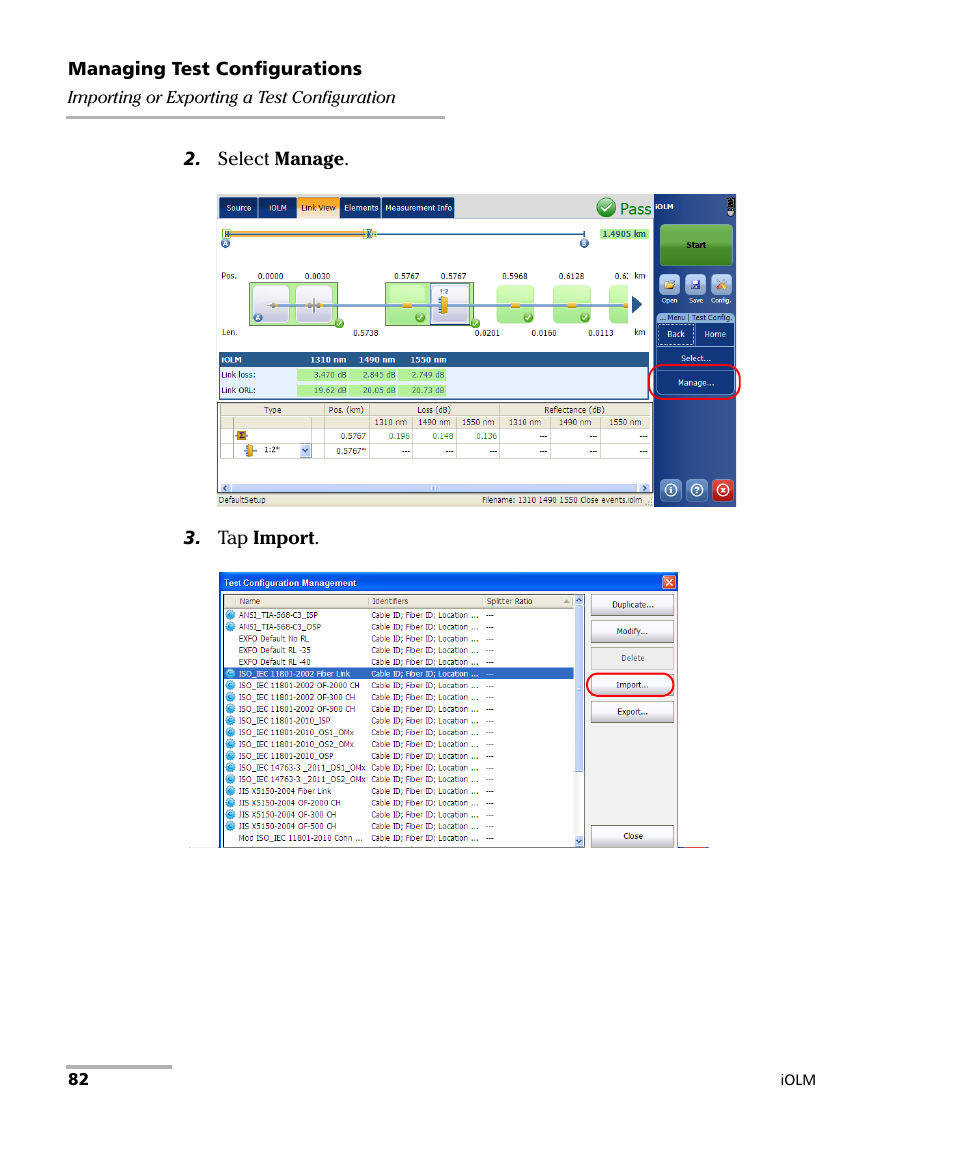 EXFO iOLM User Manual | Page 88 / 186