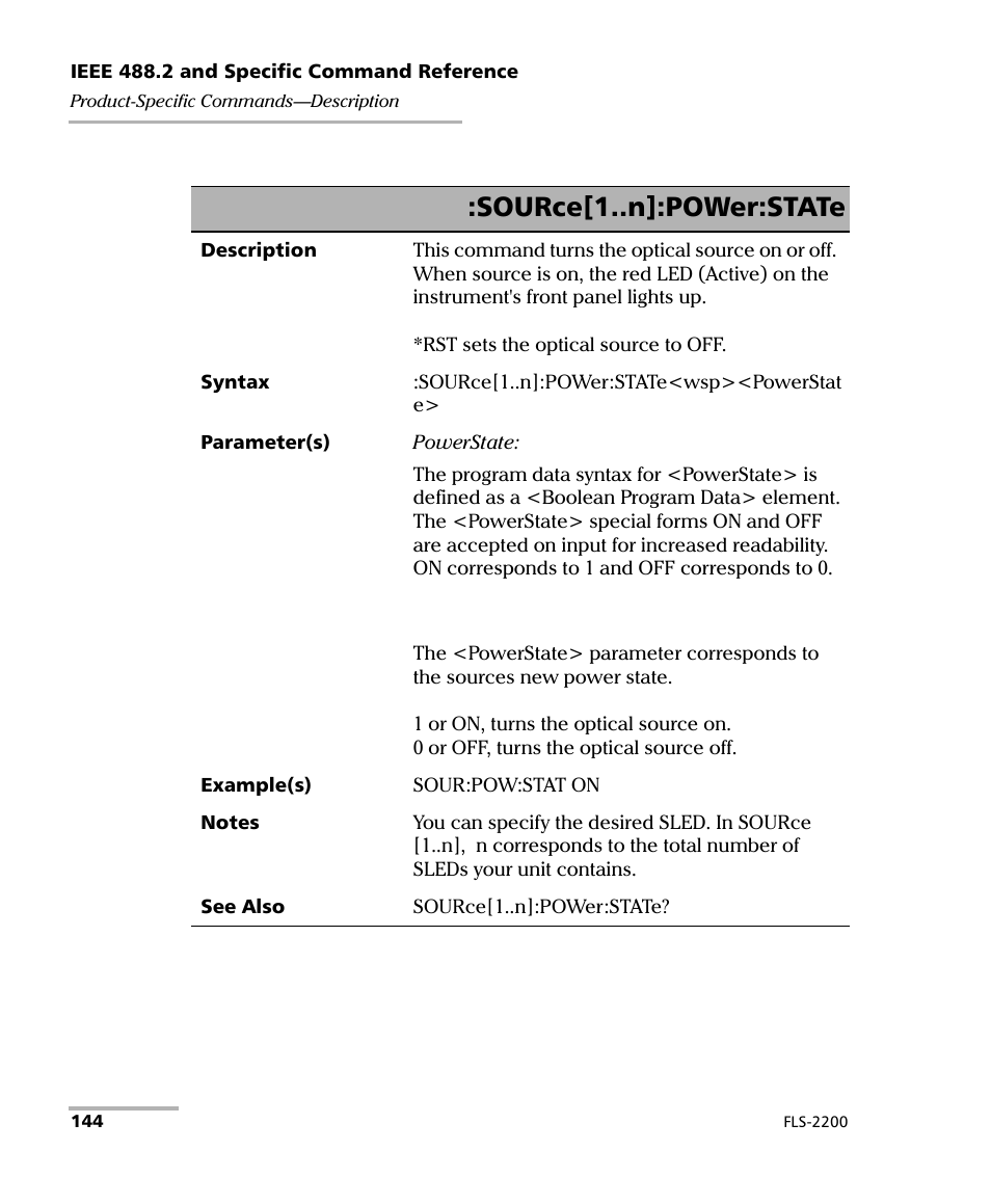 Source[1..n]:power:state | EXFO FLS-2200 Broadband Source User Manual | Page 152 / 183
