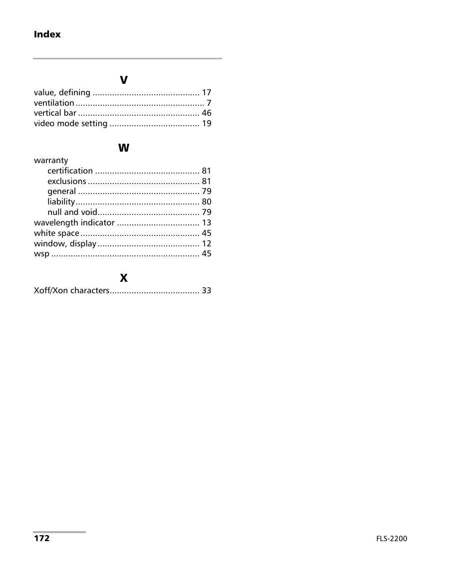 EXFO FLS-2200 Broadband Source User Manual | Page 180 / 183