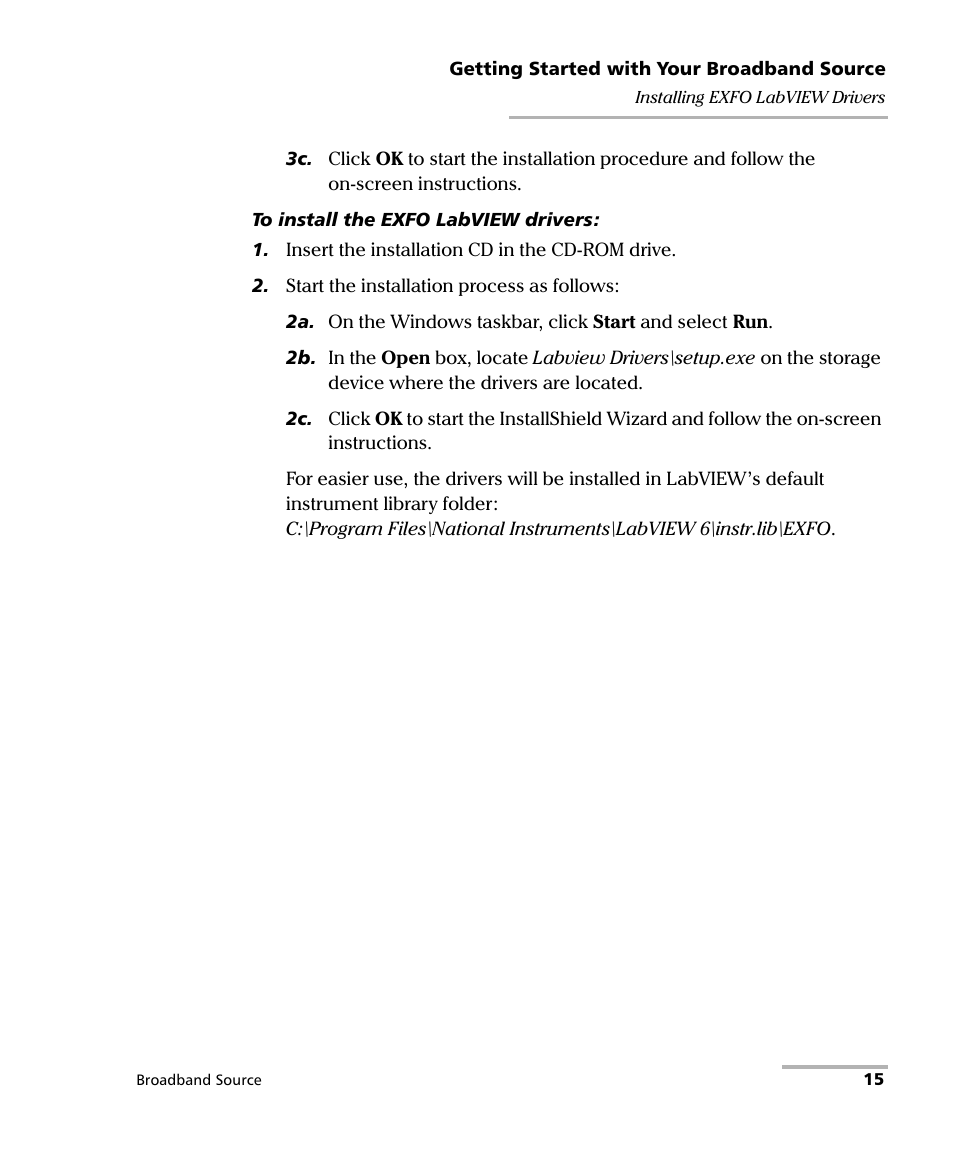 EXFO FLS-2200 Broadband Source User Manual | Page 23 / 183