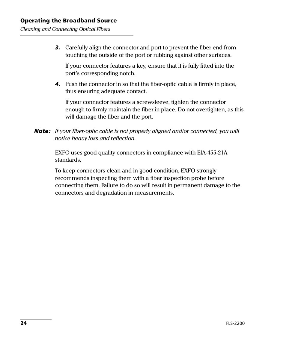 EXFO FLS-2200 Broadband Source User Manual | Page 32 / 183