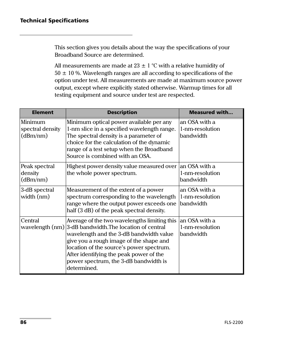EXFO FLS-2200 Broadband Source User Manual | Page 94 / 183
