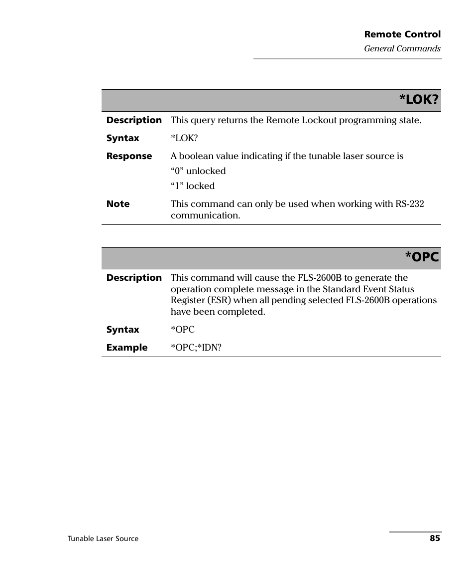 EXFO FLS-2600B Tunable Laser Source User Manual | Page 93 / 157