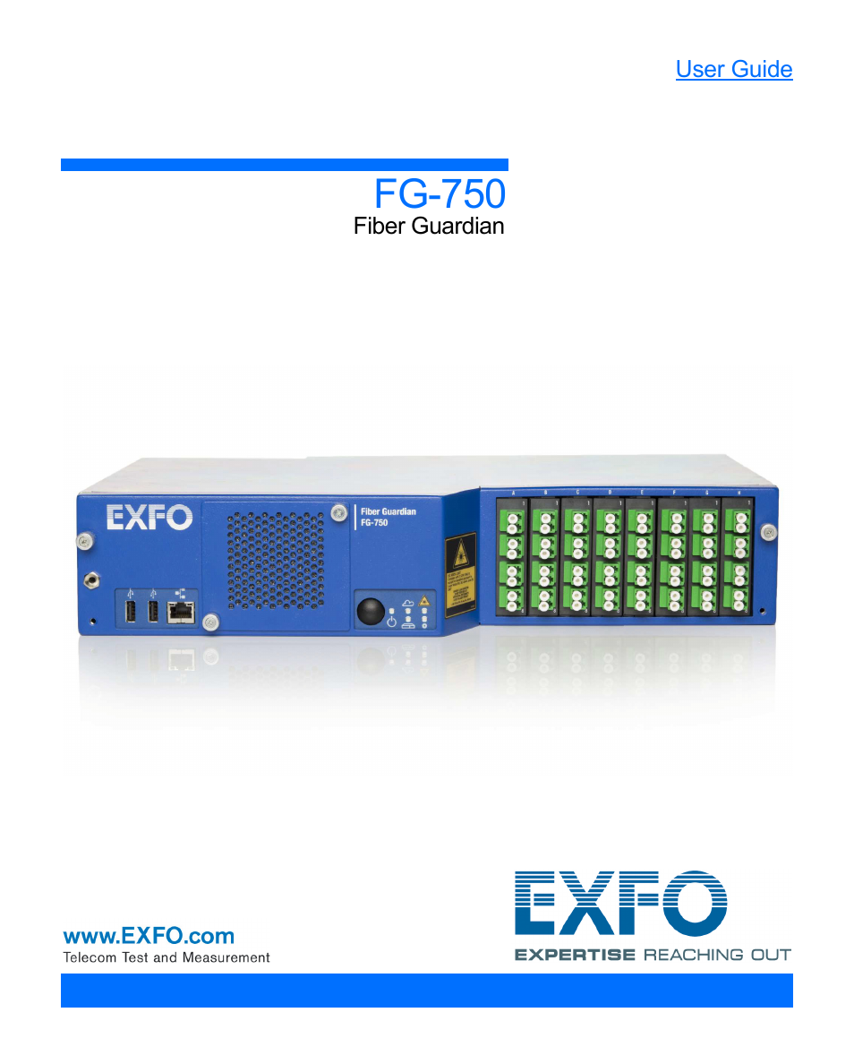 EXFO FG-750 User Manual | 338 pages