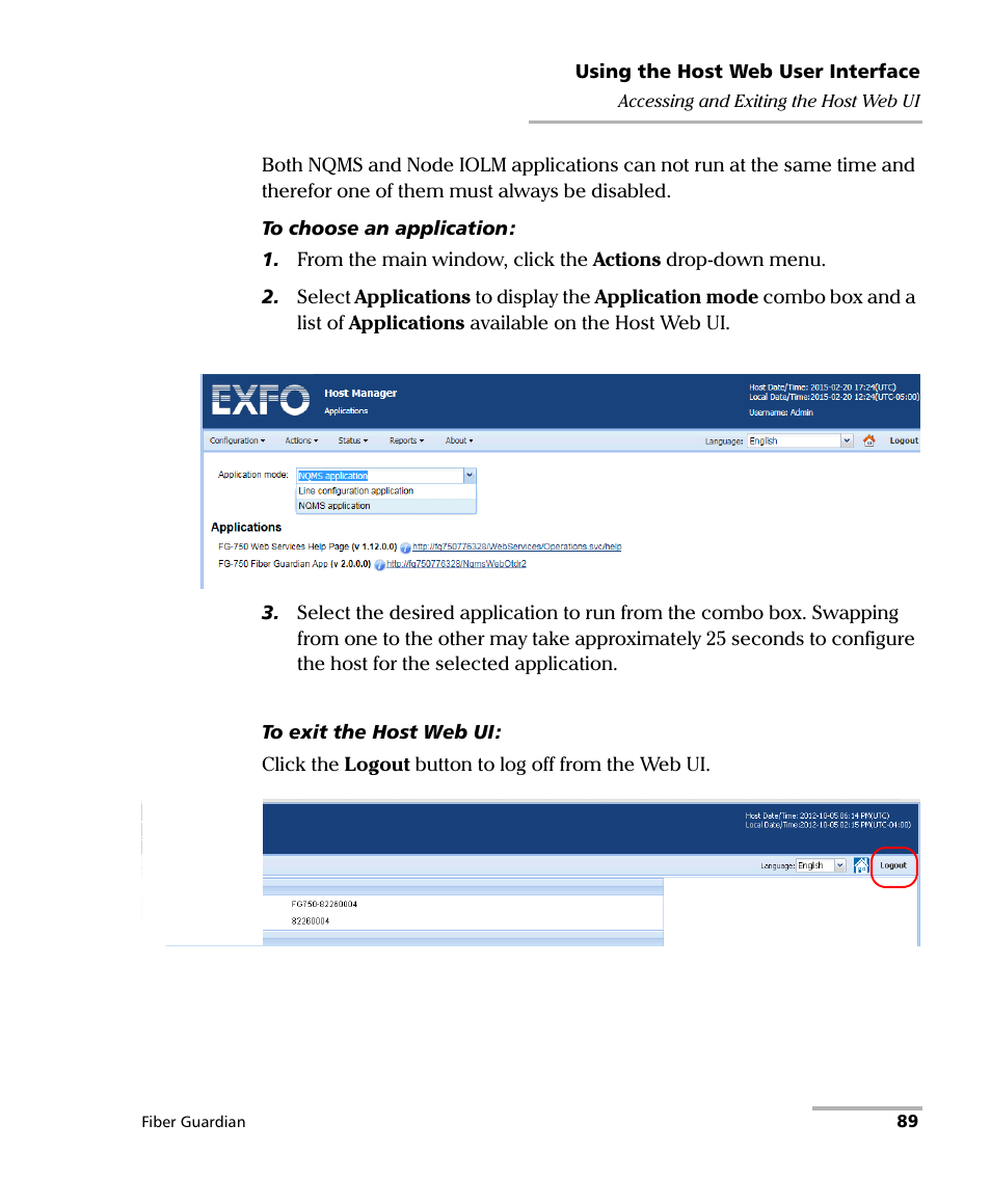 EXFO FG-750 User Manual | Page 103 / 338
