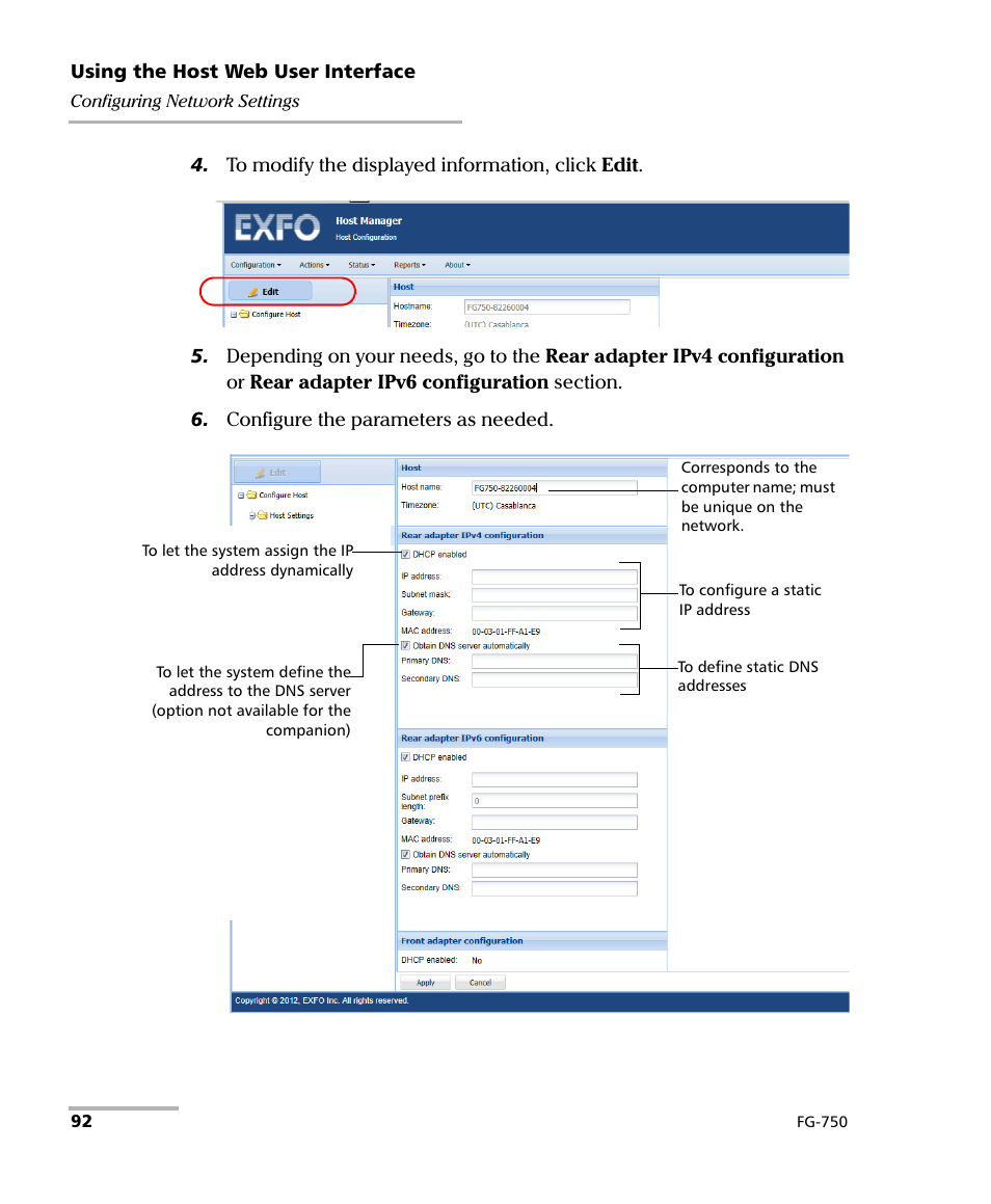 EXFO FG-750 User Manual | Page 106 / 338