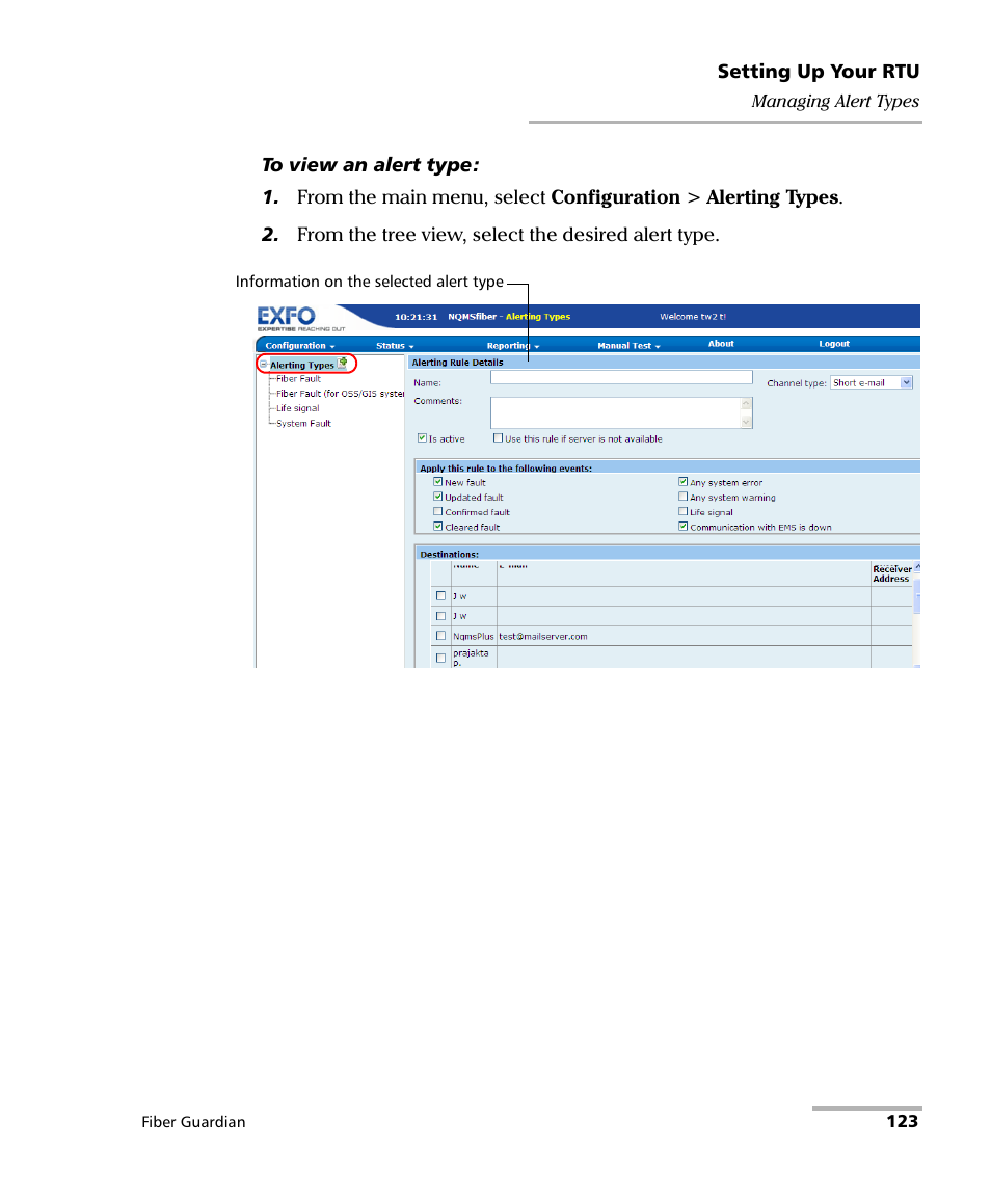 EXFO FG-750 User Manual | Page 137 / 338