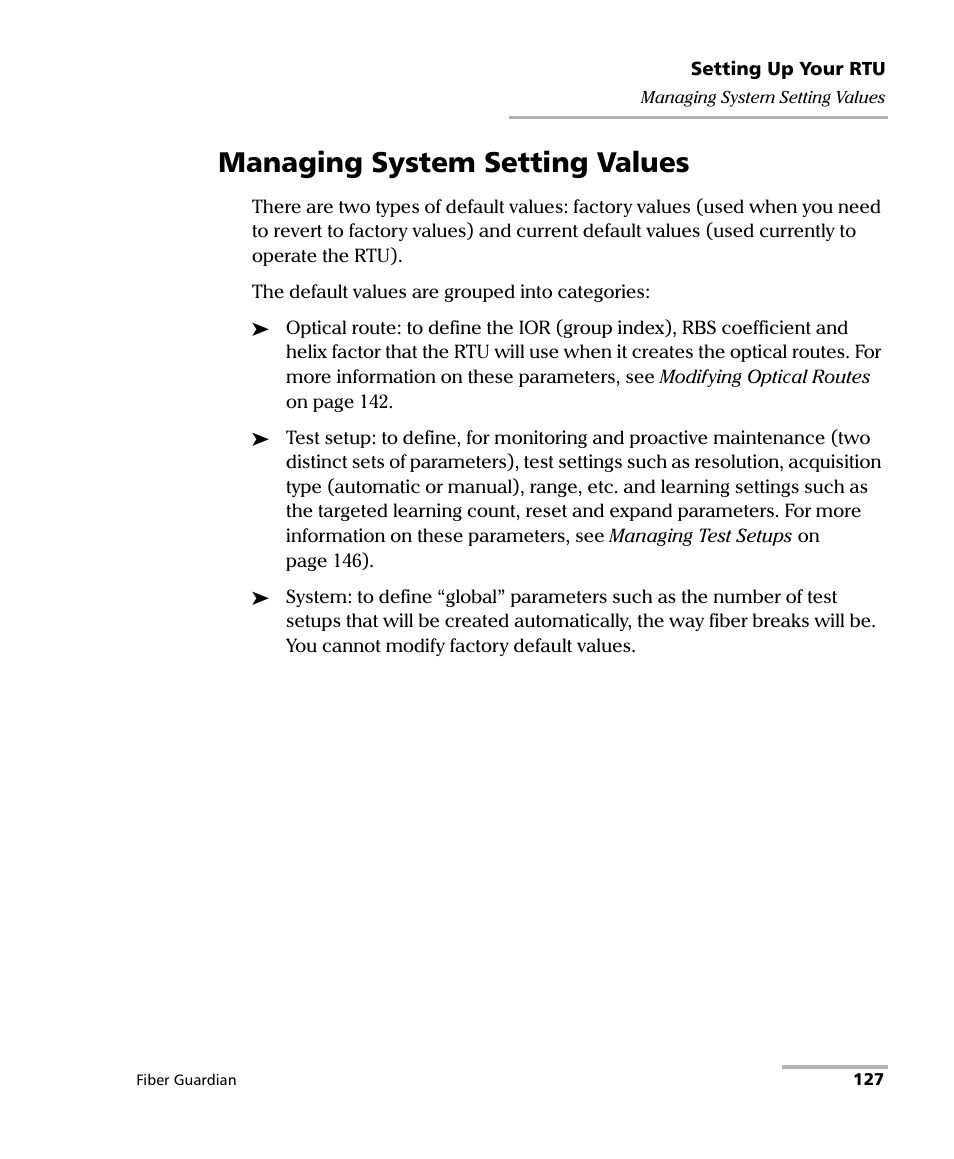 Managing system setting values | EXFO FG-750 User Manual | Page 141 / 338