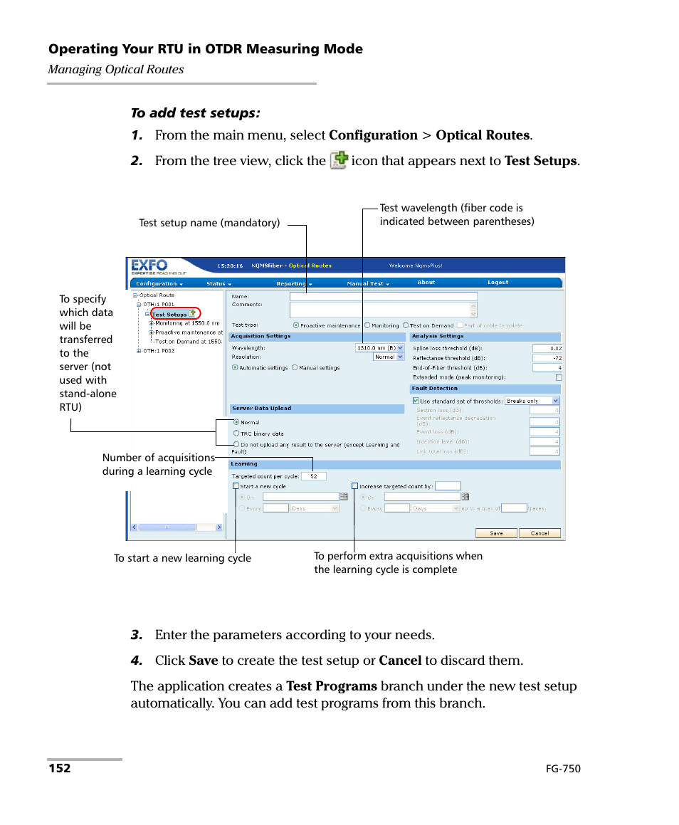 EXFO FG-750 User Manual | Page 166 / 338