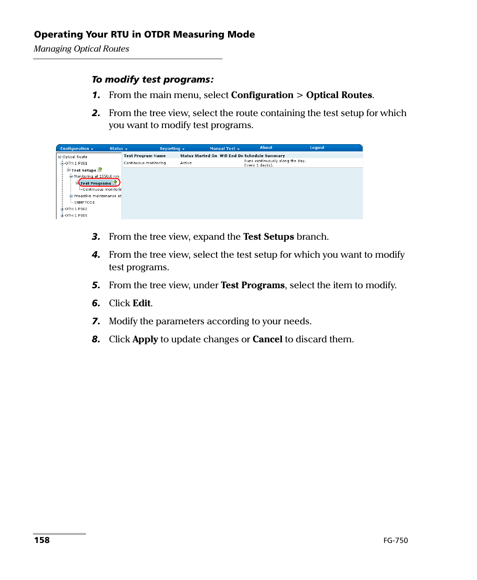 EXFO FG-750 User Manual | Page 172 / 338