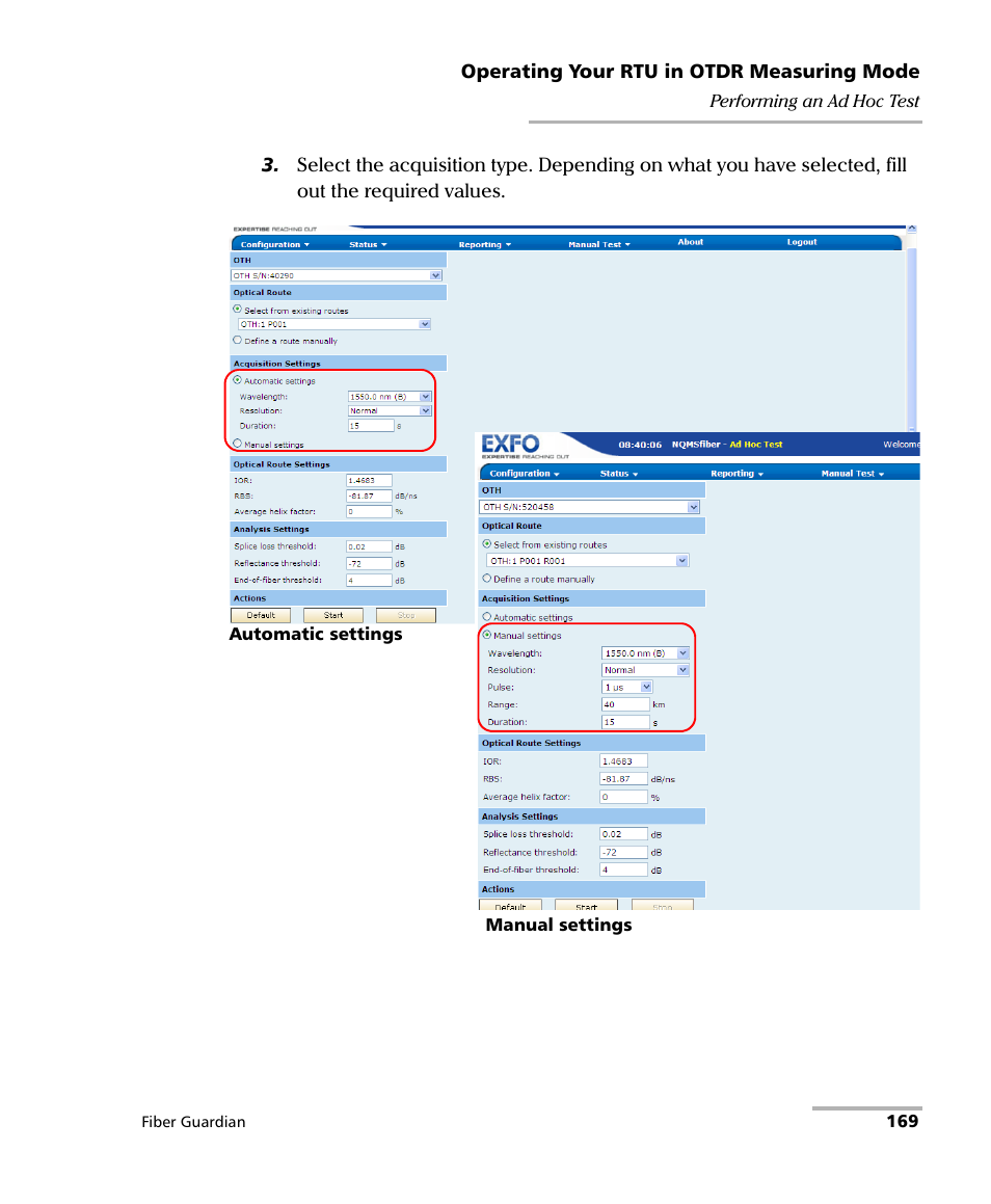 EXFO FG-750 User Manual | Page 183 / 338