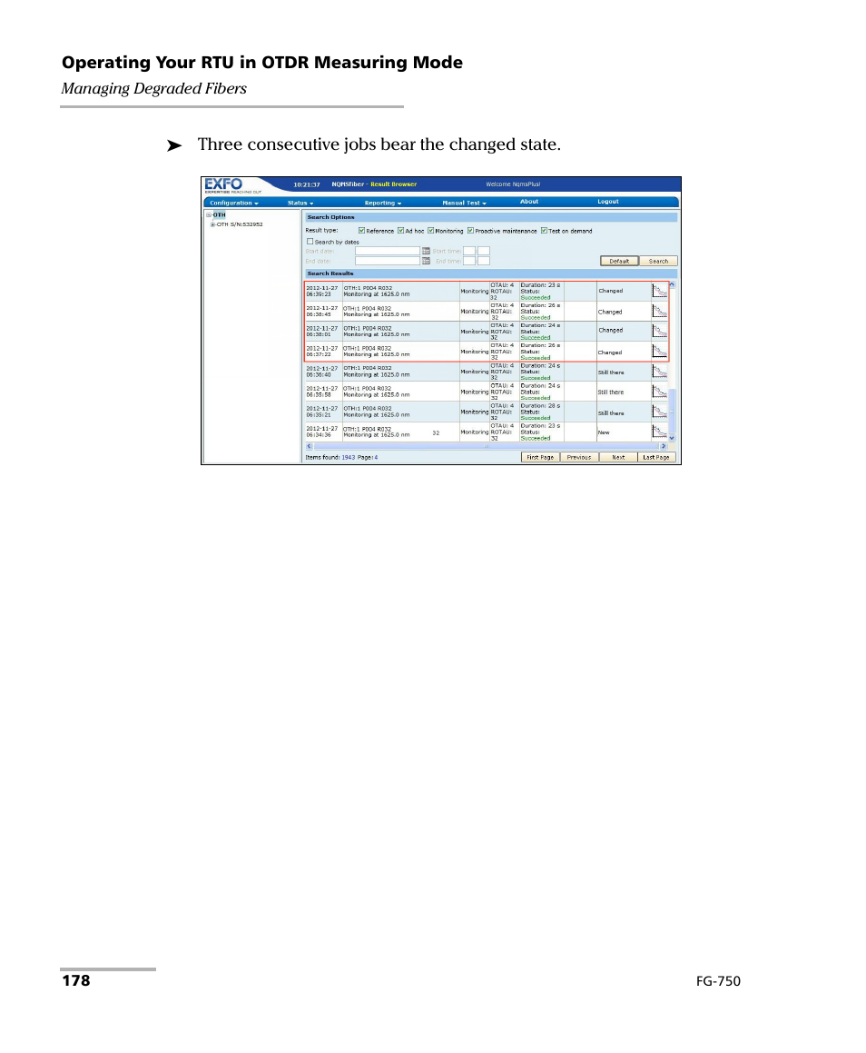 EXFO FG-750 User Manual | Page 192 / 338