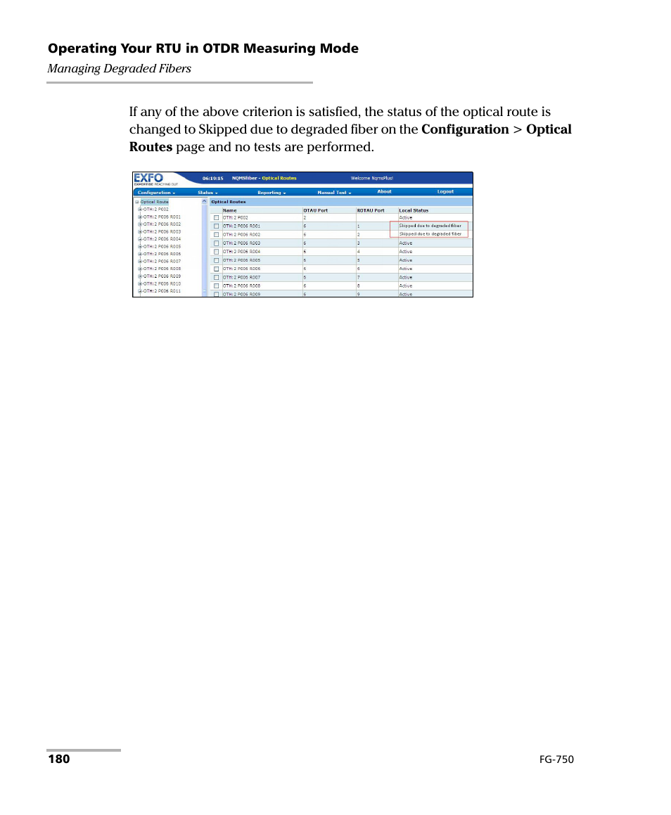 EXFO FG-750 User Manual | Page 194 / 338