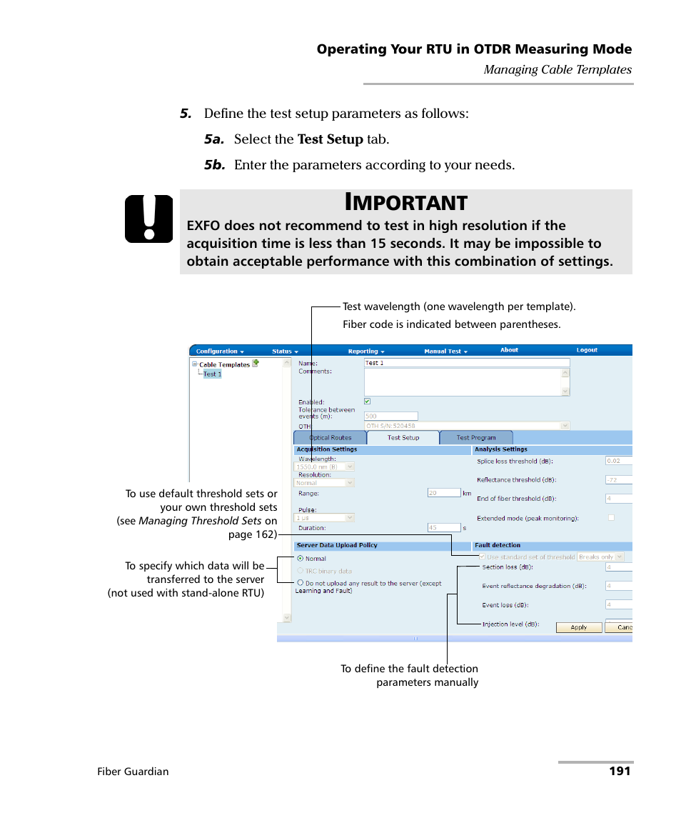 Mportant | EXFO FG-750 User Manual | Page 205 / 338