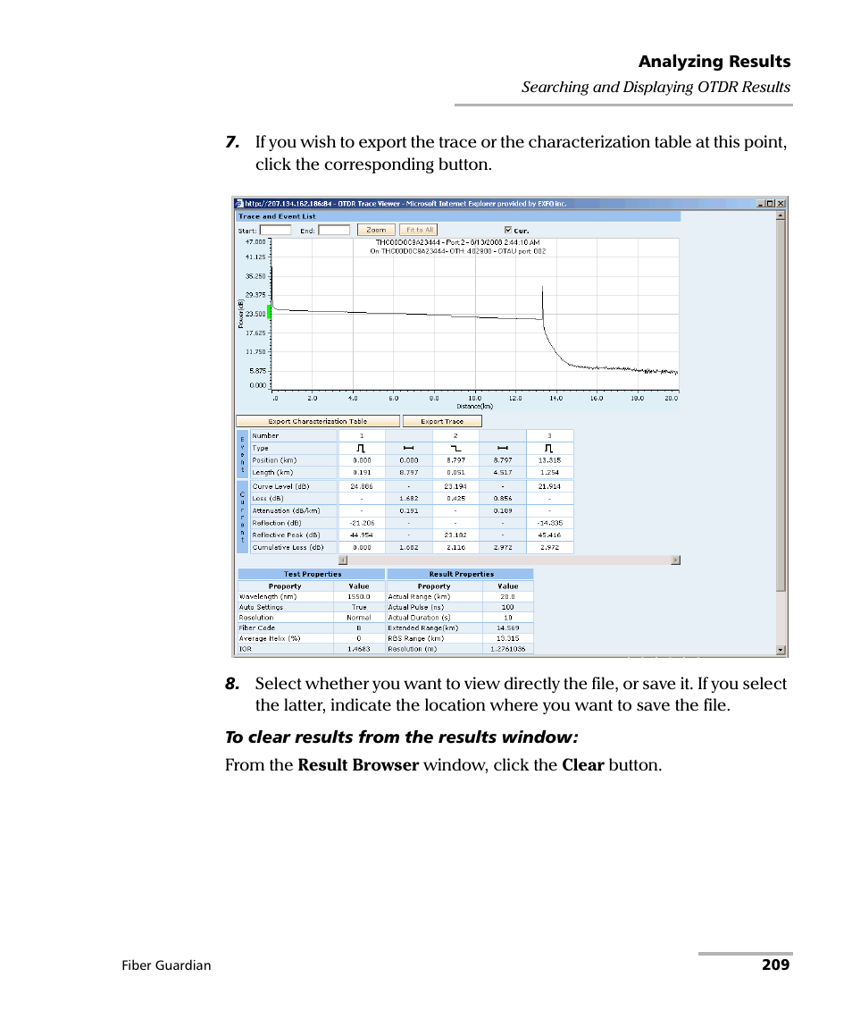 EXFO FG-750 User Manual | Page 223 / 338