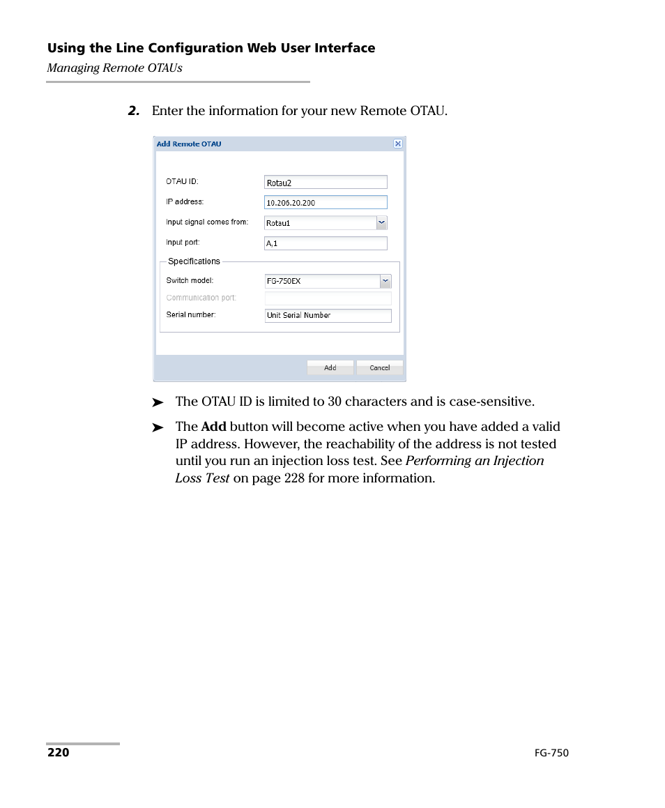 EXFO FG-750 User Manual | Page 234 / 338