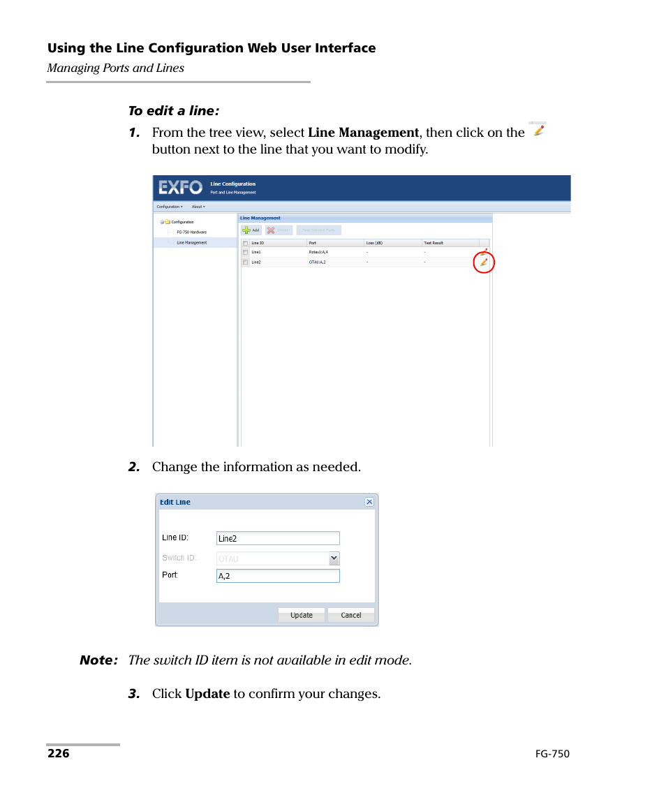 EXFO FG-750 User Manual | Page 240 / 338