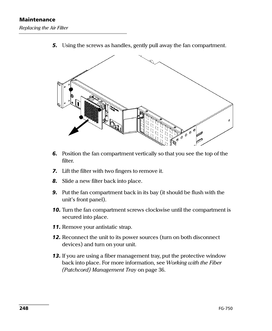 EXFO FG-750 User Manual | Page 262 / 338