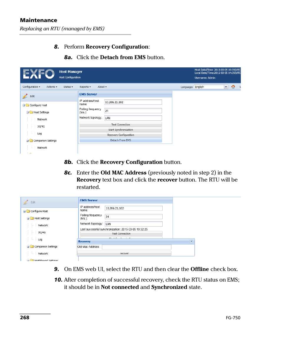 EXFO FG-750 User Manual | Page 282 / 338