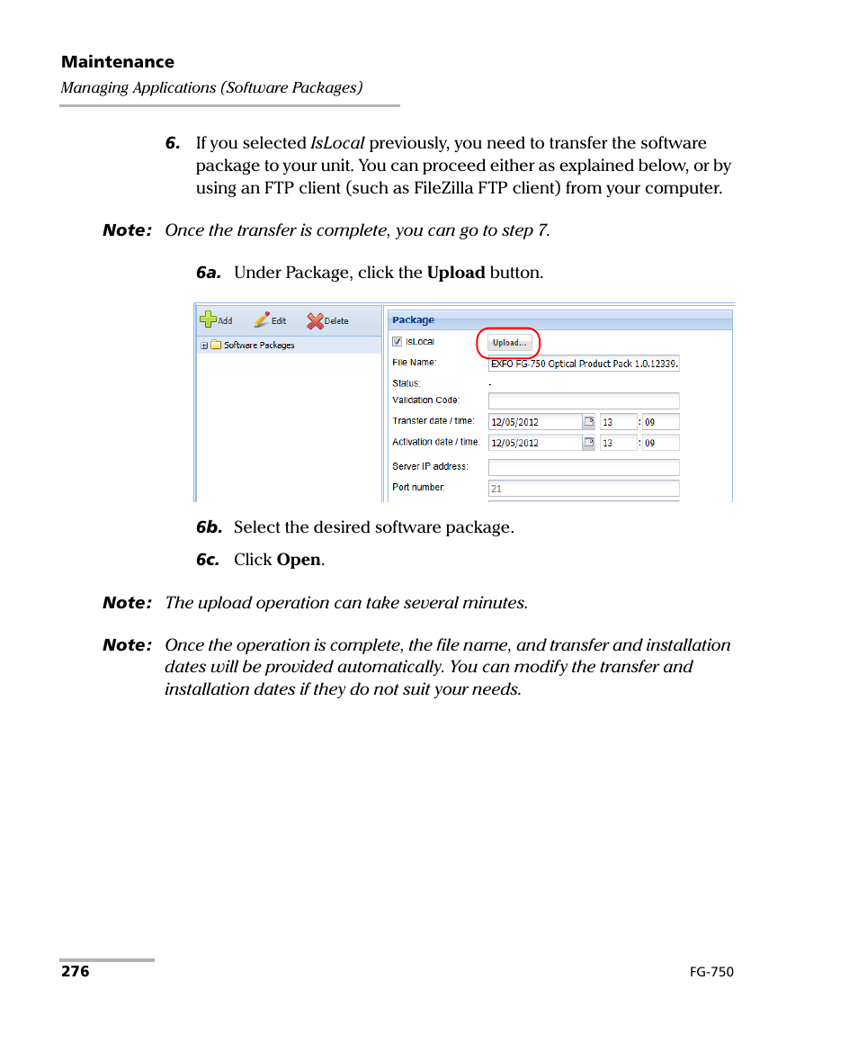 EXFO FG-750 User Manual | Page 290 / 338