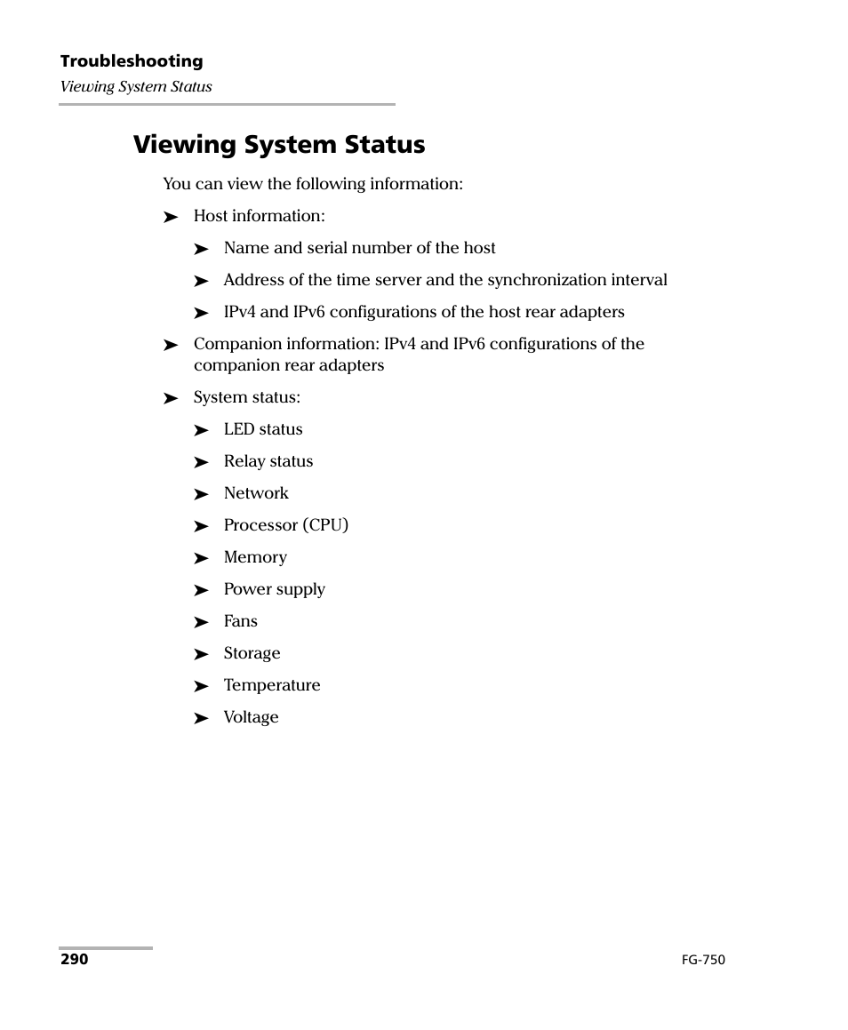 Viewing system status | EXFO FG-750 User Manual | Page 304 / 338