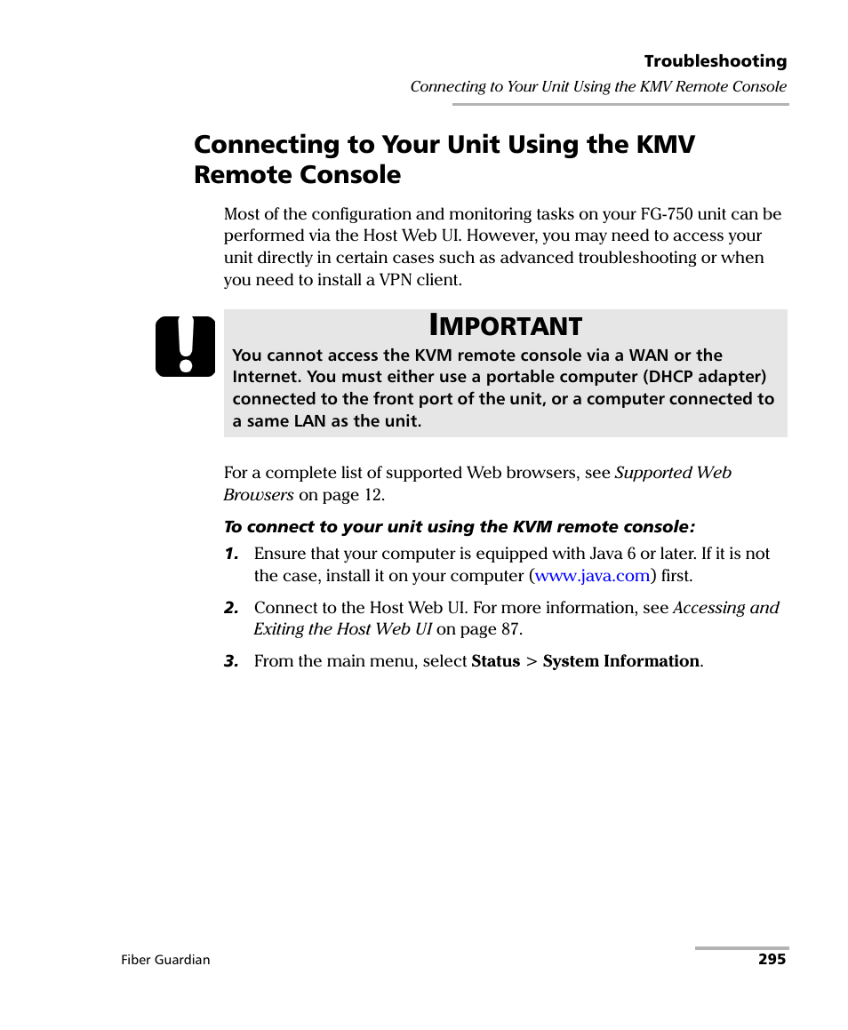 Mportant | EXFO FG-750 User Manual | Page 309 / 338