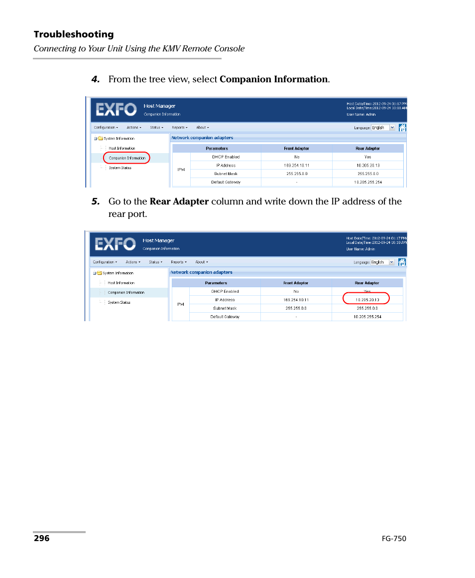 EXFO FG-750 User Manual | Page 310 / 338