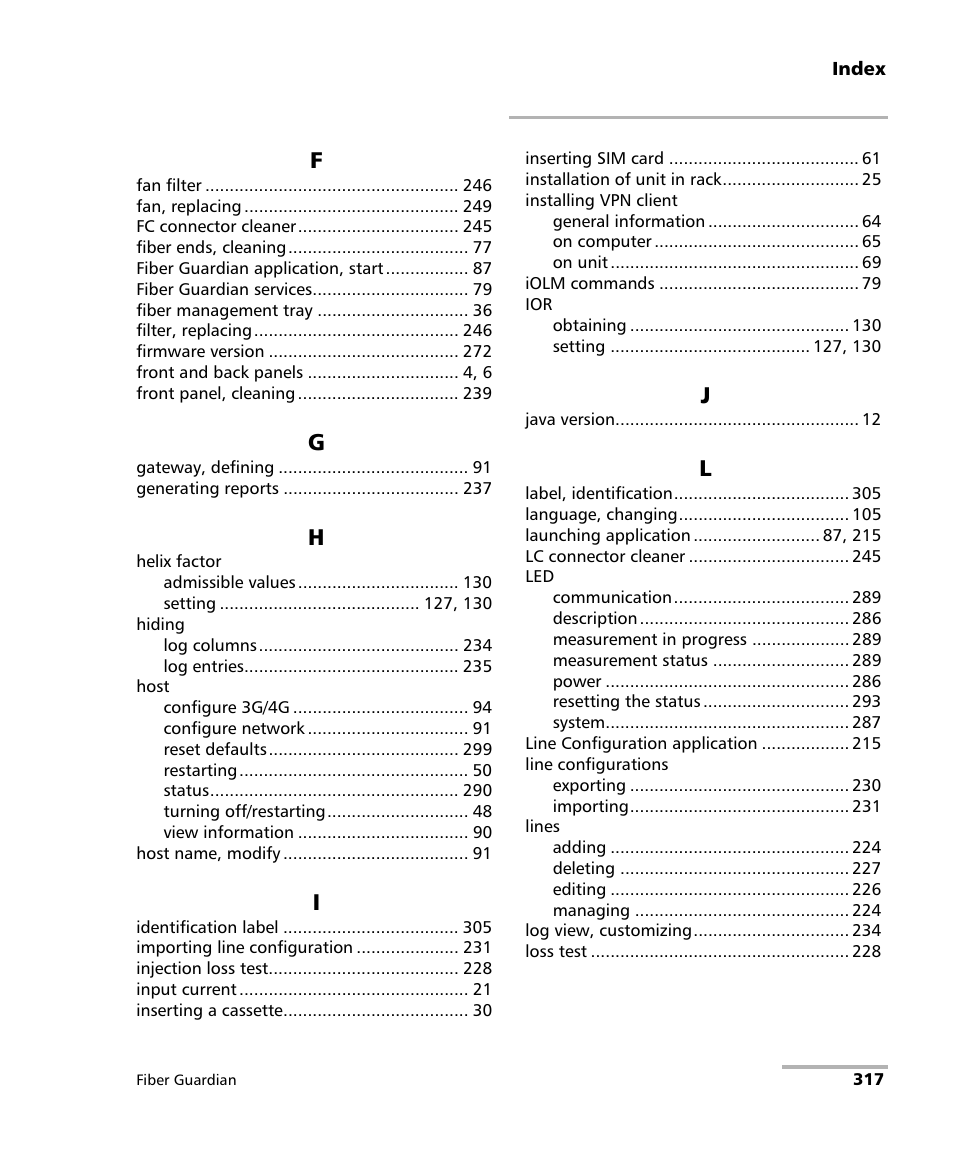 EXFO FG-750 User Manual | Page 331 / 338