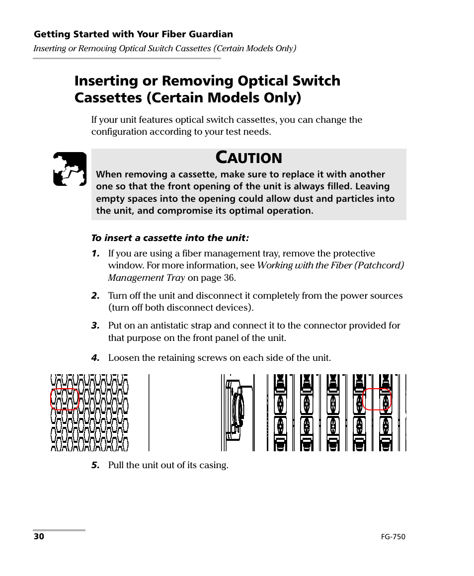 Aution | EXFO FG-750 User Manual | Page 44 / 338