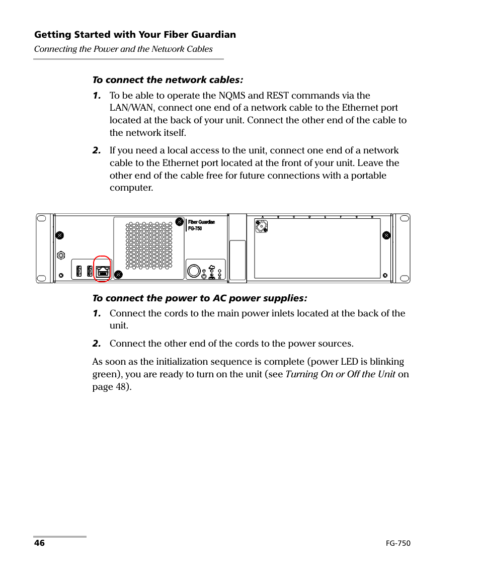 EXFO FG-750 User Manual | Page 60 / 338