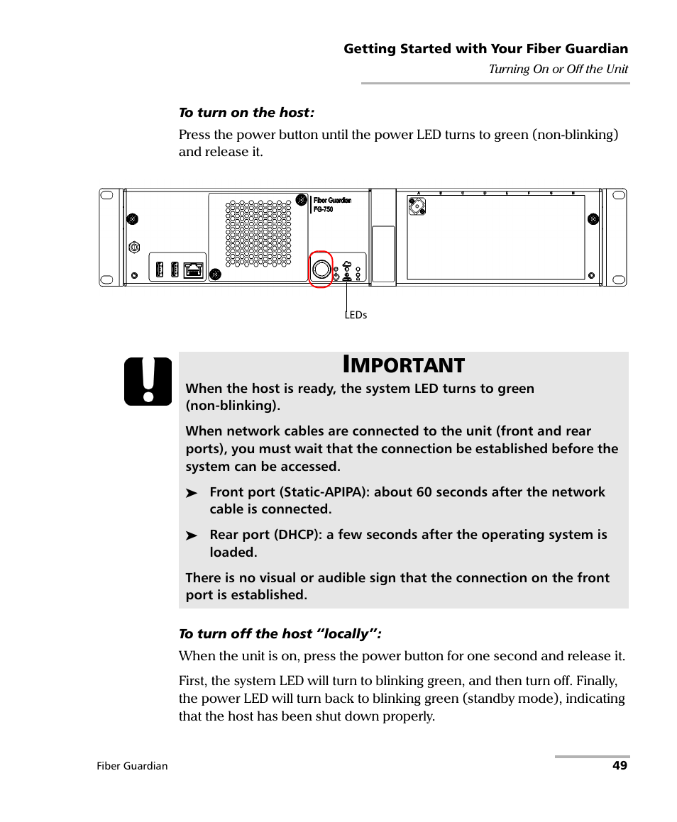 Mportant | EXFO FG-750 User Manual | Page 63 / 338