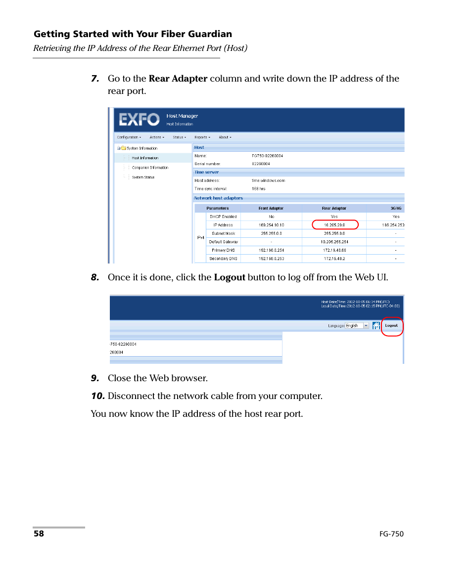 EXFO FG-750 User Manual | Page 72 / 338