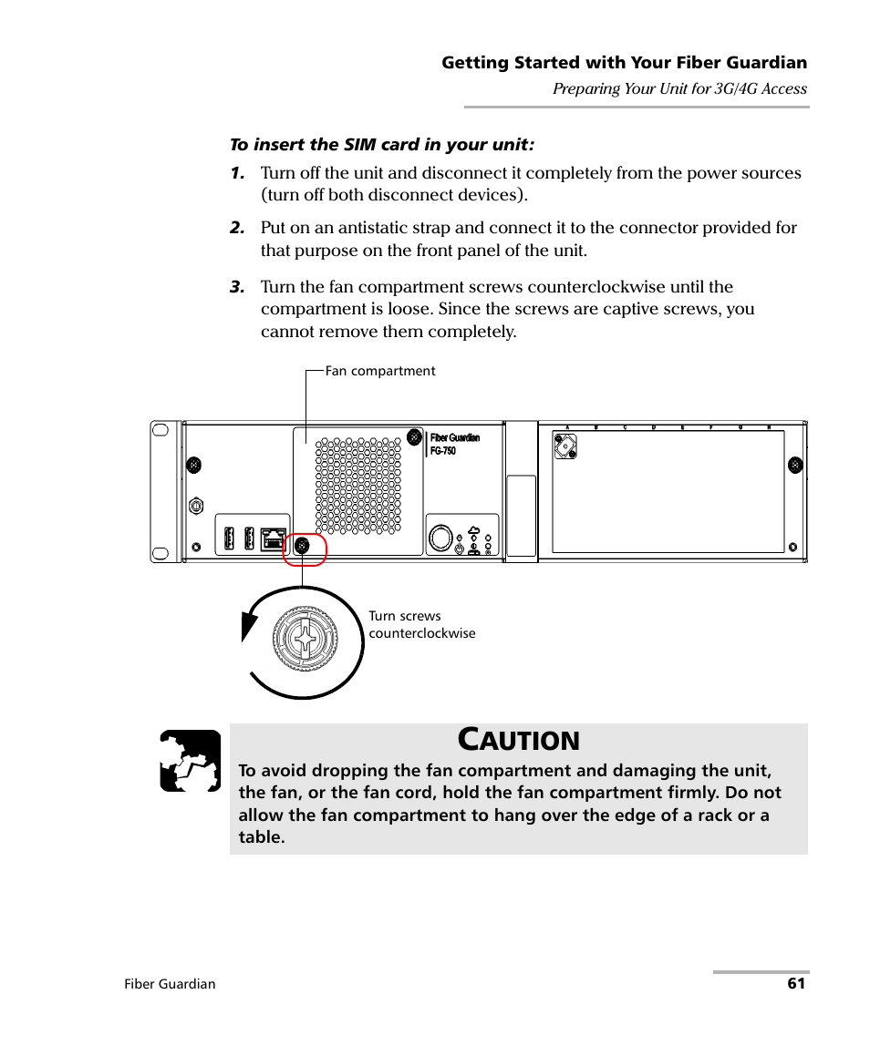 Aution | EXFO FG-750 User Manual | Page 75 / 338