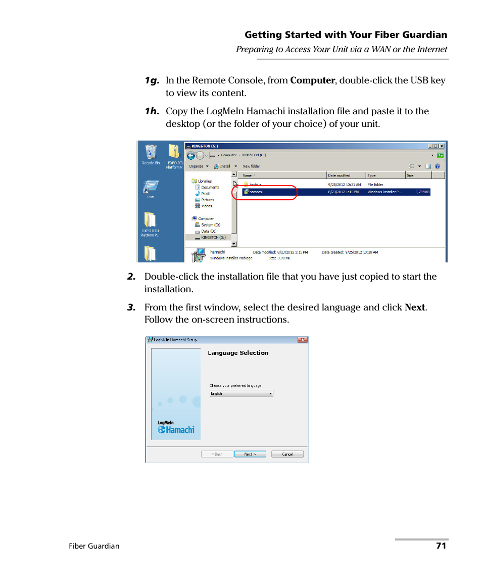 EXFO FG-750 User Manual | Page 85 / 338