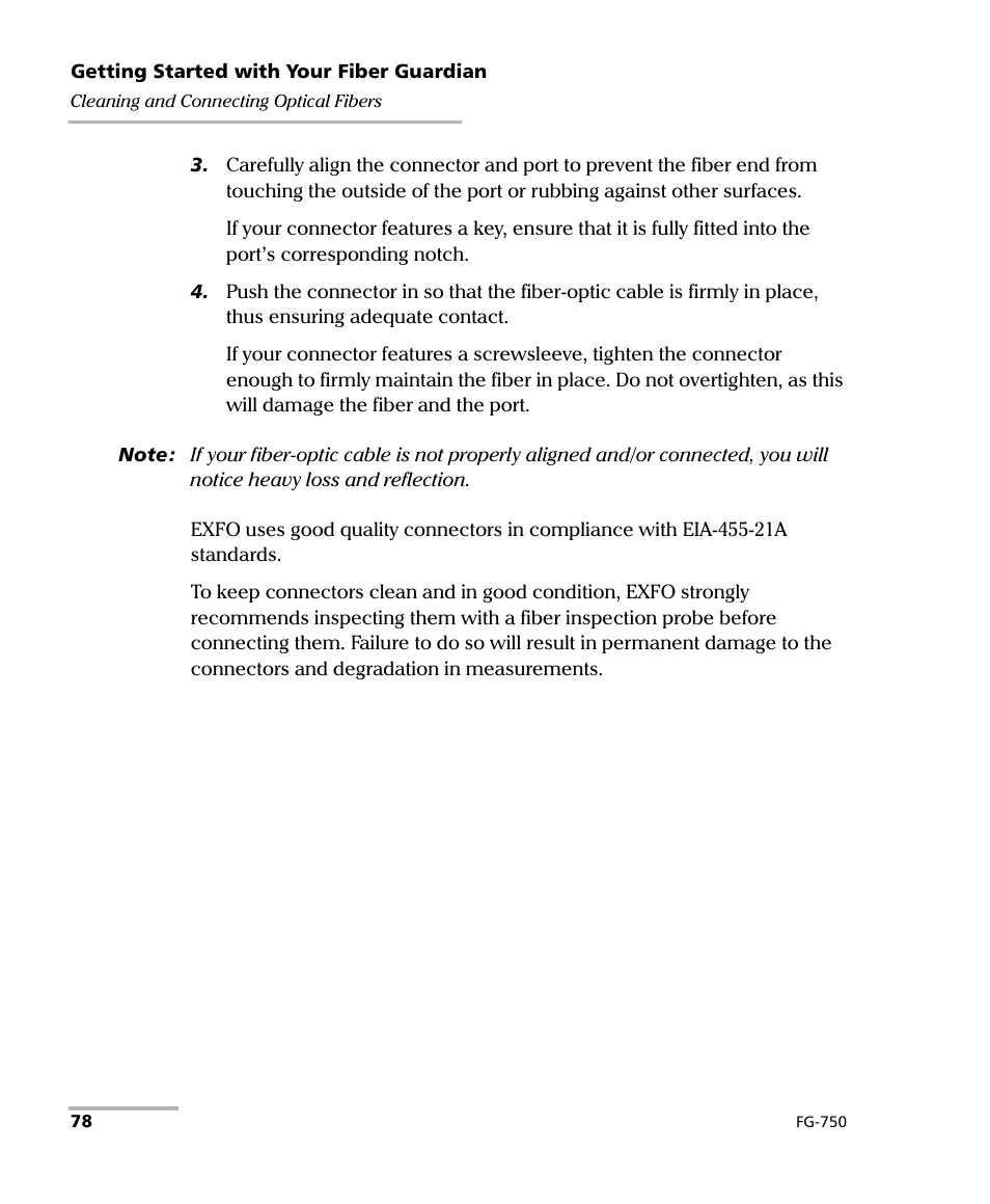 EXFO FG-750 User Manual | Page 92 / 338