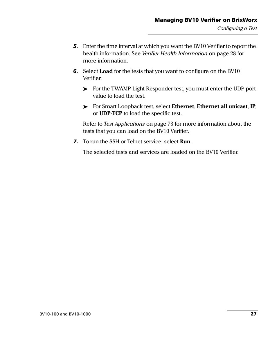 EXFO BV10 Performance Endpoint Unit User Manual | Page 33 / 116